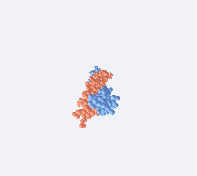 Queratina (molécula real) en 3D